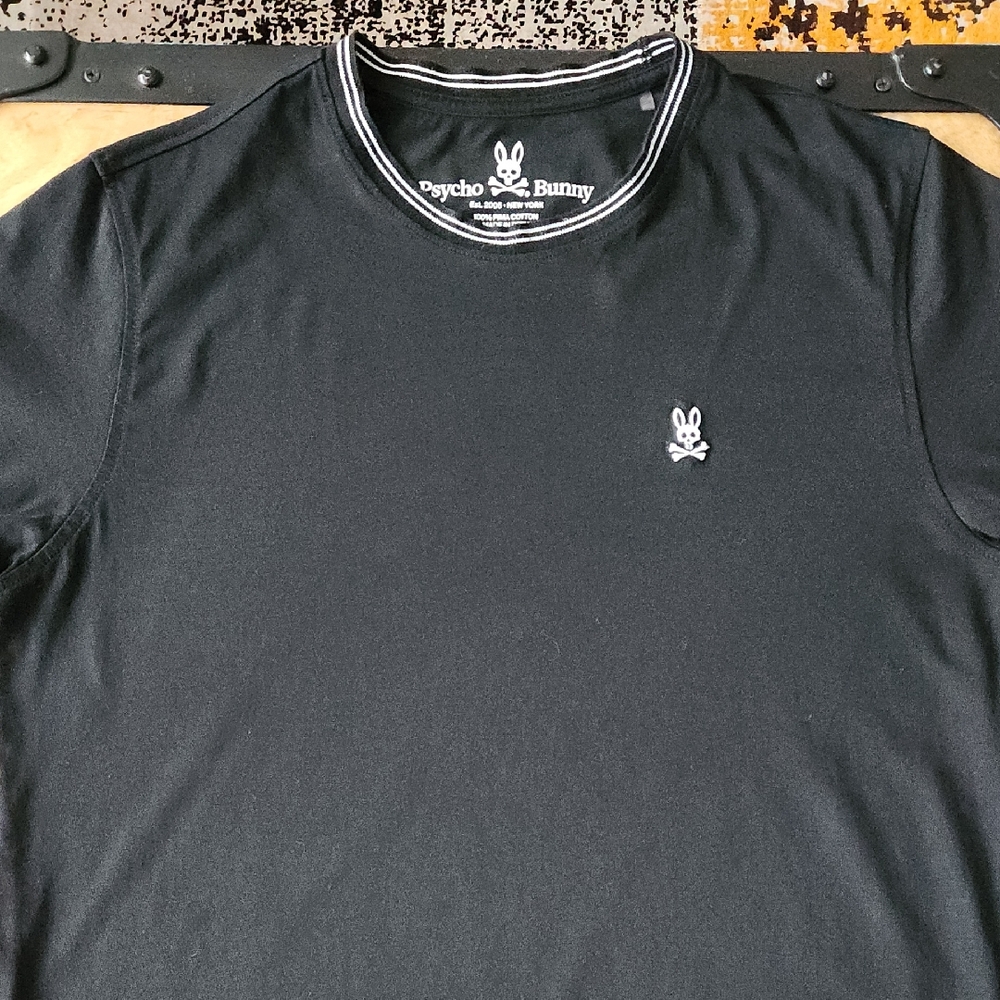 PSYCHO BUNNY Short Sleeve Tee with Logo